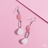 Paparazzi Stone Apothecary - Multi Rose Quartz Stone Earrings