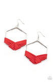 Paparazzi Suede Solstice - Red - Veronica's Jewelry Paradise, LLC