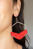 Paparazzi Suede Solstice - Red - Veronica's Jewelry Paradise, LLC