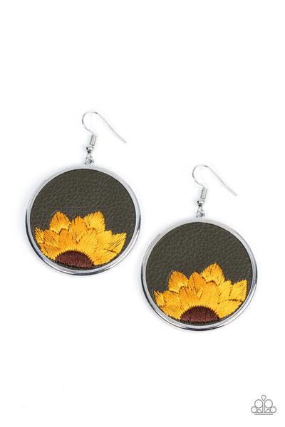 Paparazzi Sun-Kissed Sunflowers - Green - Veronica's Jewelry Paradise, LLC