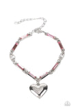 Paparazzi Sweetheart Secrets - Pink - Veronica's Jewelry Paradise, LLC