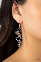 Paparazzi Sweetheart Serenade - Red Earrings