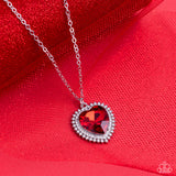 Paparazzi Sweethearts Stroll - Red Heart Necklace