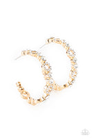 Paparazzi Swoon-Worthy Sparkle - Gold Hoops Earrings