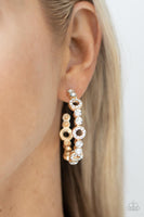 Paparazzi Swoon-Worthy Sparkle - Gold Hoops Earrings