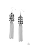 Paparazzi Tasteful Tassel - Silver - Veronica's Jewelry Paradise, LLC