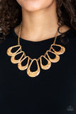 Paparazzi Teardrop Envy - Gold - Veronica's Jewelry Paradise, LLC