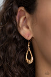 Paparazzi Teardrop Envy - Gold - Veronica's Jewelry Paradise, LLC
