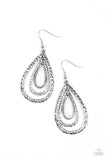 Paparazzi Teardrop Torrent - White - Veronica's Jewelry Paradise, LLC