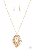 Paparazzi Teasable Teardrops - Gold - Veronica's Jewelry Paradise, LLC