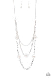 Paparazzi Thanks For The Compliment - White - Veronica's Jewelry Paradise, LLC
