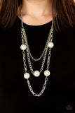 Paparazzi Thanks For The Compliment - White - Veronica's Jewelry Paradise, LLC