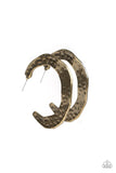 Paparazzi The Hoop Up - brass - Veronica's Jewelry Paradise, LLC