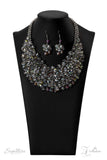 Paparazzi Zi Necklace Collection 2022 The Tanger - Crystal-Like Beads Iridescent or hypnotic Oil Spill finish Necklace