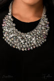 Paparazzi Zi Necklace Collection 2022 The Tanger - Crystal-Like Beads Iridescent or hypnotic Oil Spill finish Necklace