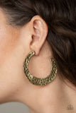 Paparazzi The Hoop Up - brass - Veronica's Jewelry Paradise, LLC