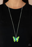 Paparazzi The Social Butterfly Effect - Green - Veronica's Jewelry Paradise, LLC