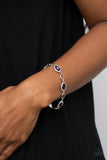 Paparazzi Timelessly Teary - Purple Rhinestone Bracelet