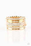 Paparazzi Top Dollar Drama - Gold - Veronica's Jewelry Paradise, LLC