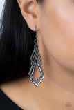 Paparazzi Totally TERRA-ific - Black Earrings