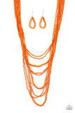 PAPARAZZI TOTALLY TONGA - ORANGE - Veronica's Jewelry Paradise, LLC