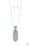 Paparazzi Totem Tassel- Blue - Veronica's Jewelry Paradise, LLC