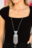 Paparazzi Totem Tassel- Blue - Veronica's Jewelry Paradise, LLC