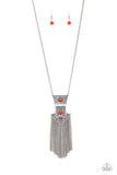 Paparazzi Totem Tassel - orange - Veronica's Jewelry Paradise, LLC