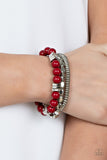 Paparazzi Tour de Tourist - Red - Veronica's Jewelry Paradise, LLC