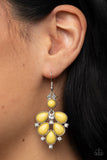 Paparazzi Transcendental Teardrops - Yellow - Veronica's Jewelry Paradise, LLC