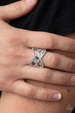 Paparazzi Triple Threat Twinkle - Silver - Veronica's Jewelry Paradise, LLC
