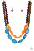 Paparazzi Tropical Trove - Multi Blue/Orange