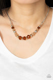 Paparazzi Turn Up The Tea Lights - Brown - Veronica's Jewelry Paradise, LLC