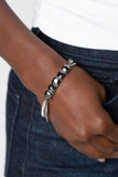 Paparazzi Tyrant Treasure - Silver Hematite Bracelet