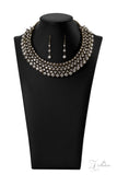 Paparazzi ZI COLLECTION 2022 Undeniable- Brass Rhinestone Necklace