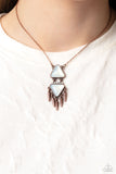 Paparazzi Under the FRINGE - Copper Necklace