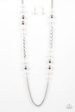 Paparazzi Uptown Talker - White - Veronica's Jewelry Paradise, LLC