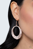 Paparazzi Urban Eclipse - Rose Gold Earrings