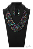 Paparazzi Vivacious Zi necklace Oil Spill Beads and GunMetal - Veronica's Jewelry Paradise, LLC