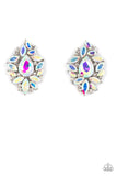 Paparazzi We All Scream for Ice QUEEN - Multi Iridescent Earrings