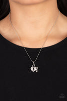 Paparazzi You Hold My Heart - White Heart Necklace