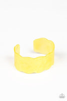 Paparazzi Retro Ruffle - Yellow - Veronica's Jewelry Paradise, LLC