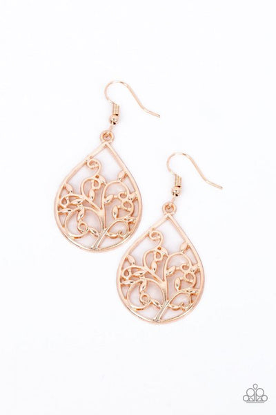 Paparazzi Enchanted Vines - Rose Gold - Veronica's Jewelry Paradise, LLC