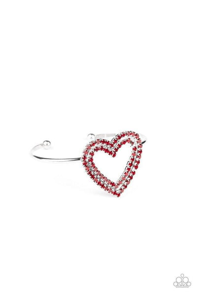 Paparazzi Heart Opener - Red - Veronica's Jewelry Paradise, LLC