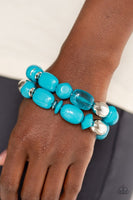 Paparazzi Fruity Flavor Blue Bracelet - Veronica's Jewelry Paradise, LLC