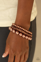 Paparazzi A PEARL-fect Ten - Copper - Veronica's Jewelry Paradise, LLC