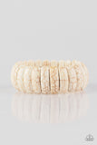 Paparazzi Peacefully Primal - White - Veronica's Jewelry Paradise, LLC