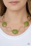 Paparazzi Haute Heirloom Green-Necklace - Veronica's Jewelry Paradise, LLC