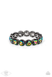 Paparazzi Number One Knockout - Oil Spill Multi Bracelet - Pink Diamond