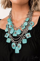 Paparazzi ZI COLLECTION 2022 Bountiful- Turquoise Necklace